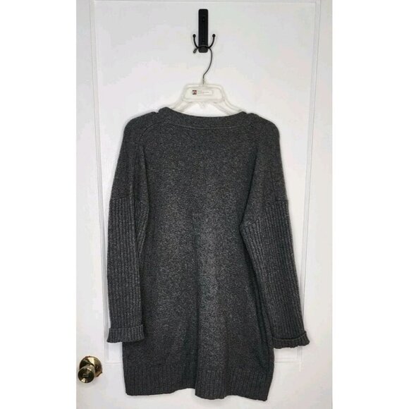LL Bean Women's Essential Sweater Cocoon Cardigan Button Up Gray Size XL Pet - Picture 2 of 4
